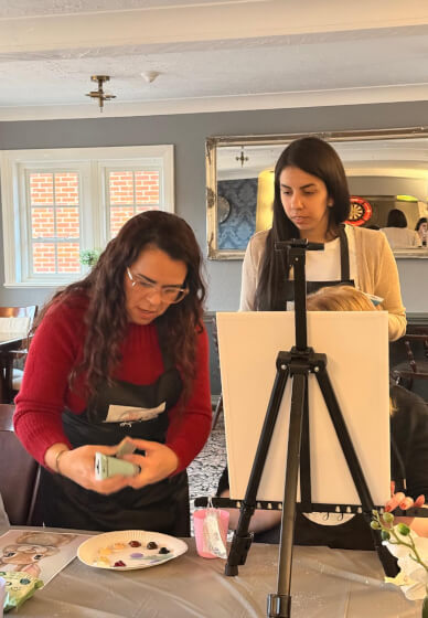 Sip and Paint Class: Cute Spring Bunny