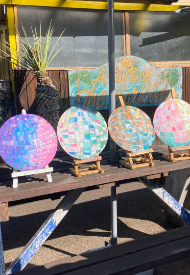 Sip and Paint Disco Balls Class