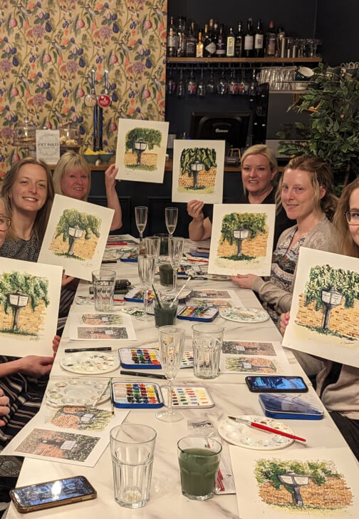 Sip and Paint Experience at the Broadway