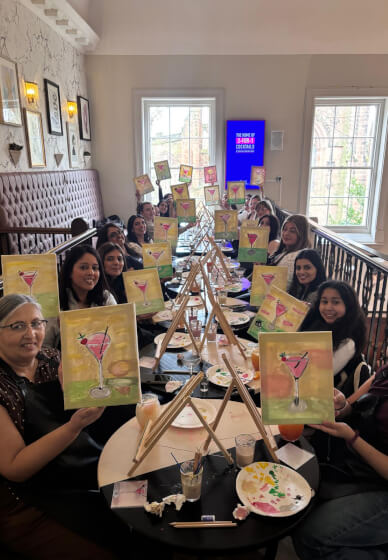 Sip and Paint Workshop Southam Warwickshire