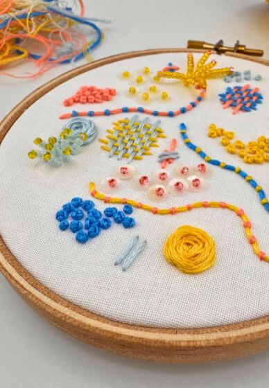 Sip and Stitch 3D Embroidery Workshop