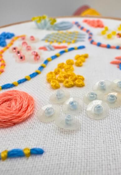 Sip and Stitch 3D Embroidery Workshop