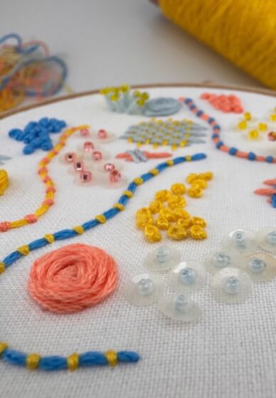 Sip and Stitch 3D Embroidery Workshop