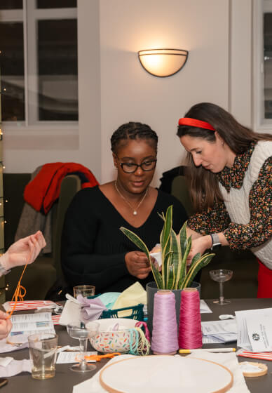Sip and Stitch 3D Embroidery Workshop