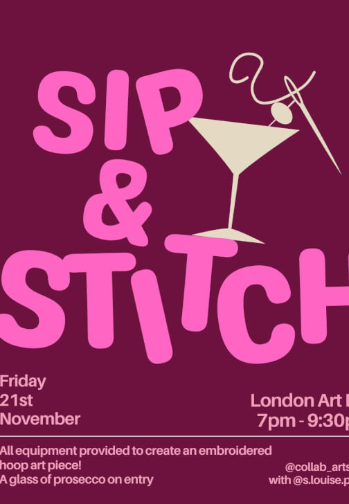 Sip and Stitch Class