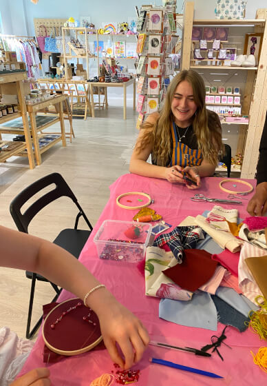 Sip and Stitch Class
