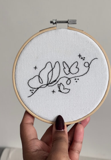 Sip and Stitch Embroidery Workshop