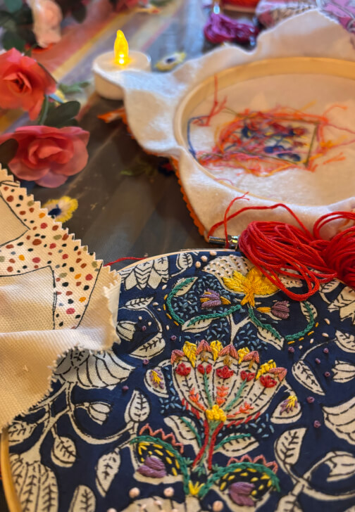 Sip and Stitch Embroidery Workshop