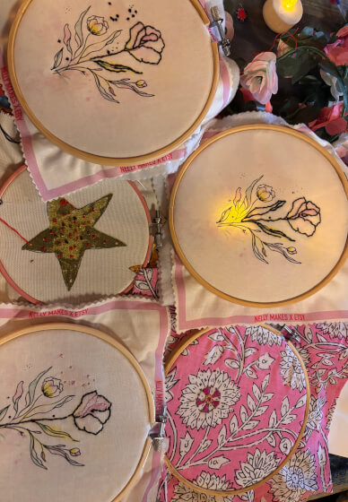 Sip and Stitch Embroidery Workshop