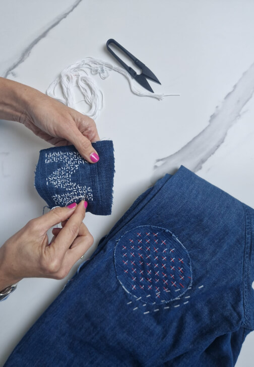 Sip and Stitch Sashiko Experience