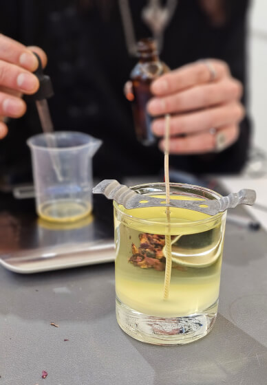Sip and Wick Scented Candle Workshop with Apetisers