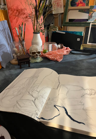 Sketch and Sip Social Club Workshop