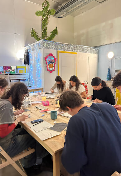 Social Print Session – Gelli, Lino and Tetrapak