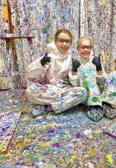 Splatter Painting Class - Private Session