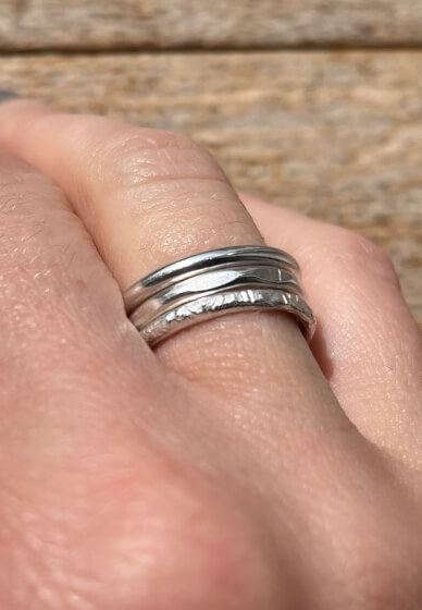 Silver Stacking Rings Workshop