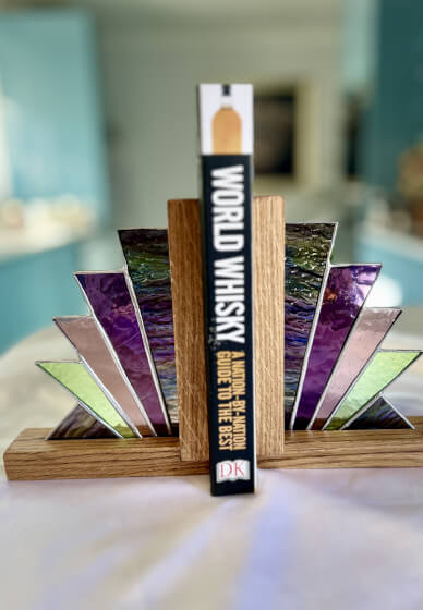 Stained Glass Art Deco Book Ends Workshop