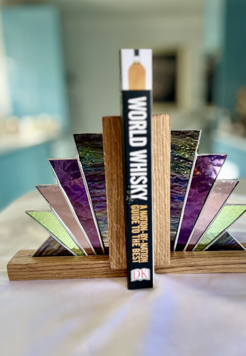 Stained Glass Art Deco Book Ends Workshop