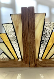 Stained Glass Art Deco Book Ends Workshop