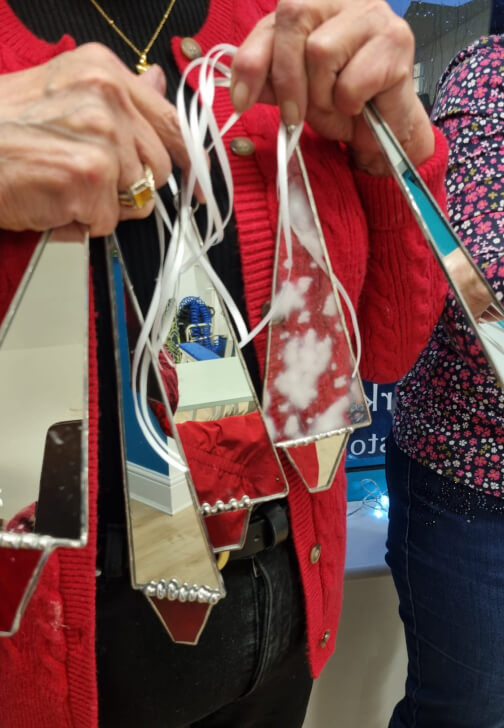 Stained Glass Christmas Decorations Workshop
