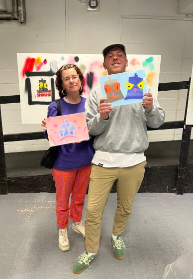 Stencil and Spray Painting: Full Workshop