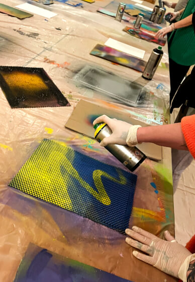 Stencil and Spray Painting Workshop: Express Session
