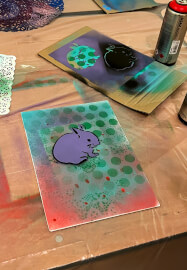 Stencil and Spray Painting Workshop: Express Session