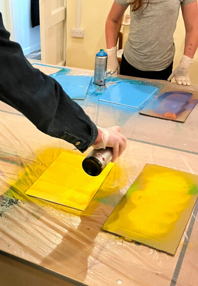 Stencil and Spray Painting Workshop: Express Session