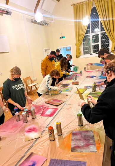Stencil and Spray Painting Workshop: Express Session