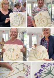 Stencil and Stitch Hoop-Art Workshop