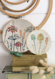 Stencil and Stitch Hoop-Art Workshop