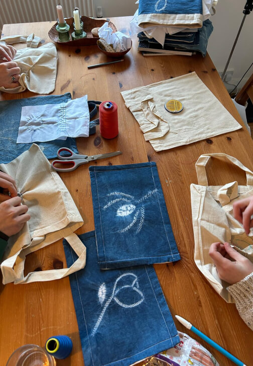 Stitch Resist Tie Dye Workshop