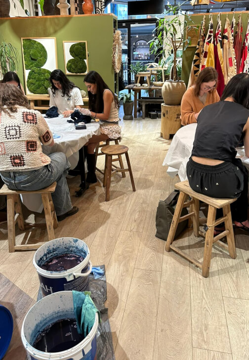 Stitch Resist Tie Dye Workshop