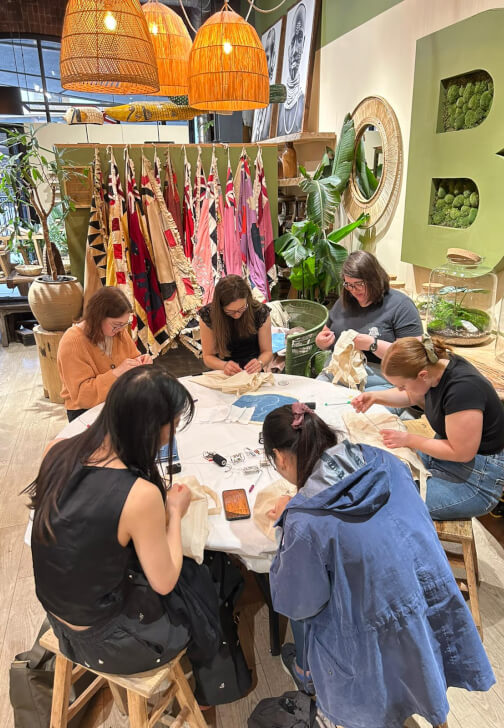 Stitch Resist Tie Dye Workshop