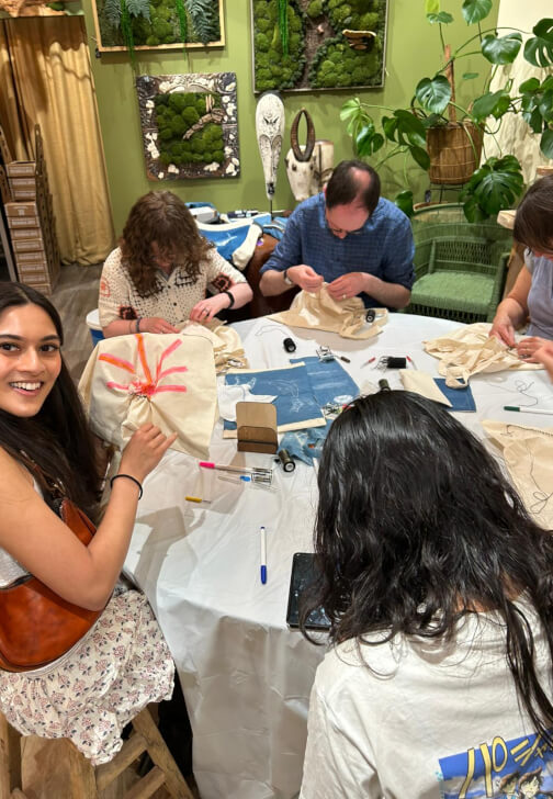 Stitch Resist Tie Dye Workshop