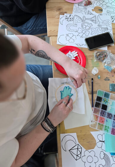 Stitch Your Own Charm - an Embroidery and Beading Workshop