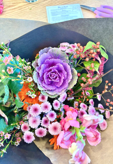 Summer Hand-Tied Flower Bouquet Workshop