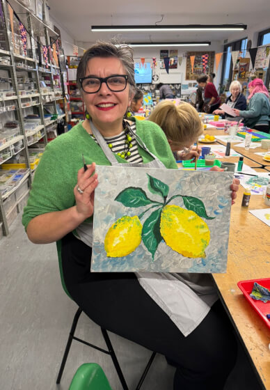 Summer Painting Workshop - Lemons on Canvas