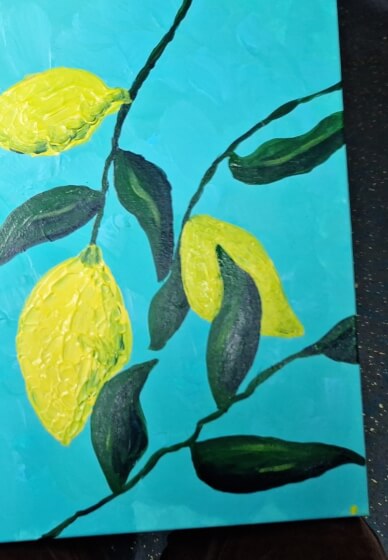 Summer Painting Workshop - Lemons on Canvas