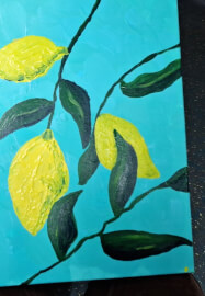 Summer Painting Workshop - Lemons on Canvas