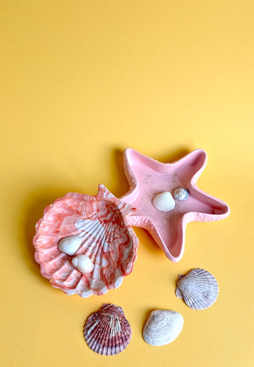Summer Seashell and Starfish Trinket Dishes - Eco-Resin Workshop