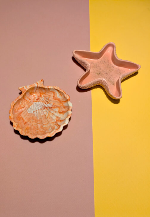 Summer Seashell and Starfish Trinket Dishes - Eco-Resin Workshop