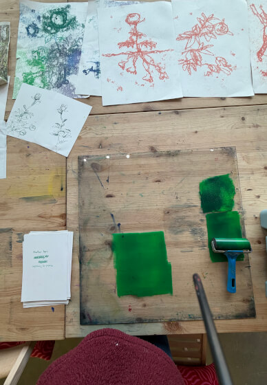 Summer Sip and Print: Playful Evening Printmaking Workshop