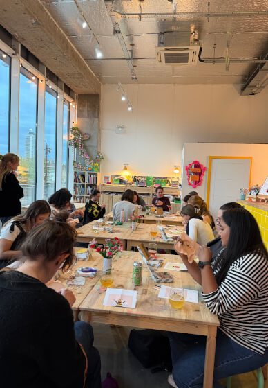 Summer Sip and Print: Playful Evening Printmaking Workshop