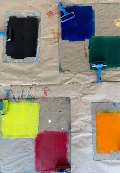 Summer Sip and Print: Playful Evening Printmaking Workshop