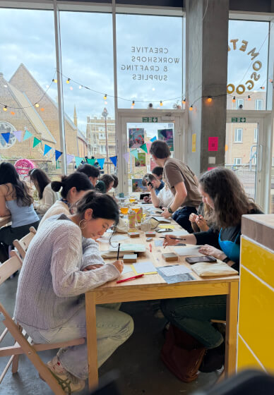 Summer Sip and Print: Playful Evening Printmaking Workshop