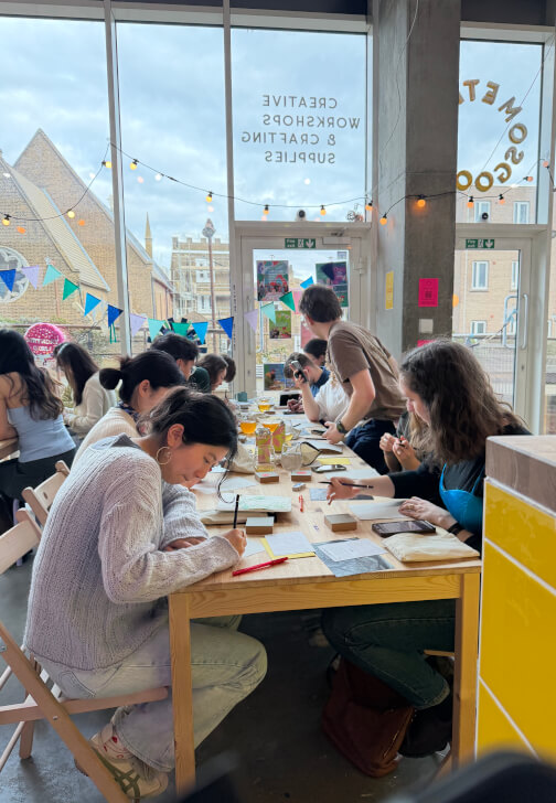 Summer Sip and Print: Playful Evening Printmaking Workshop