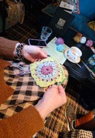 Sunburst Granny Square Crochet Class