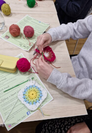 Sunburst Granny Square Crochet Class