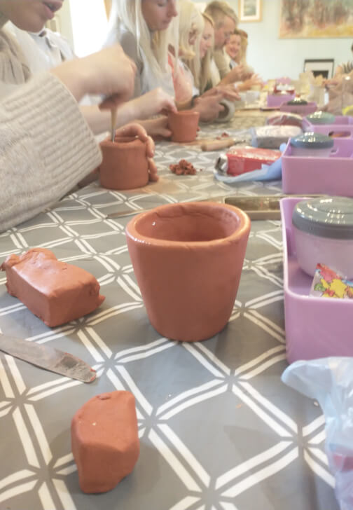 Team Building Clay Boob Pot Making Workshop