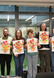 Team Building Pastel Paint and Sip Workshop